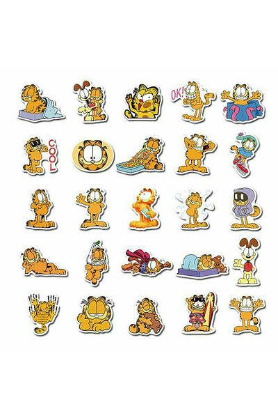 Sticksy Garfield Stickerphone Laptop Notebook Tablet Notebook Flask Sticker Sticker St1096