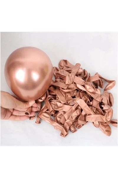 BALON DİYARI Balloon Land 5 Inch Mini Chrome Mirrored Balloon 15 Pieces