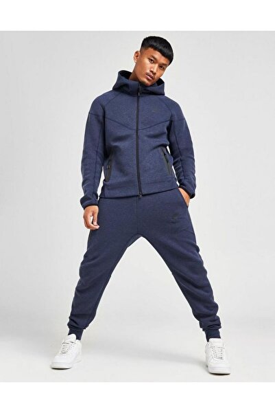 Nike Tech Fleece Full-Zip Hoodie Lacivert Kapüşonlu Erkek Sweatshirt