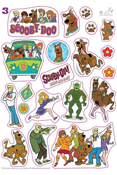 Sticksy Scooby Doo Stickerphone Laptop Notebook Tablet Notebook Flask Sticker Sticker St1073