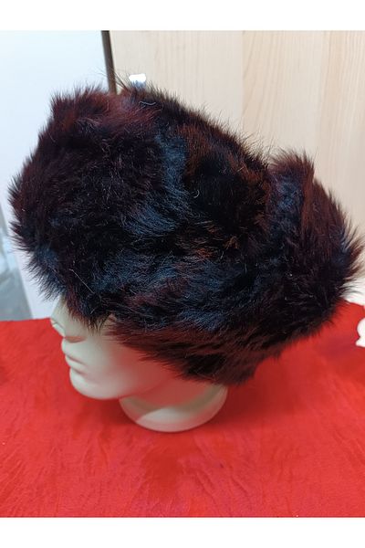 hoaryage Unisex Genuine Lamb Post Astragan Usanka Russian Heart Hat