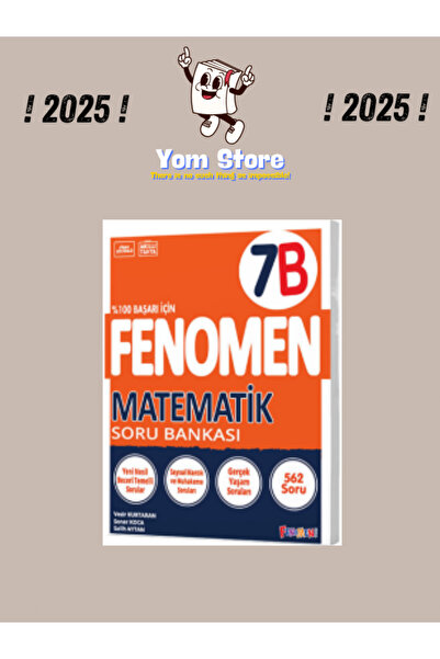 Fenomen Yayıncılık 7. Sınıf Matematik (B) Soru Bankası 2025