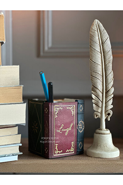 Pen Holder & Feather Trinket Set