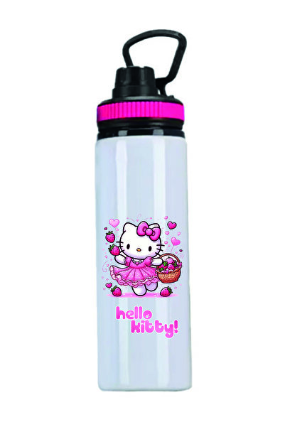 DKDZ SHOP Hello Kitty Baskılı Su Matarası - 850mlt-037