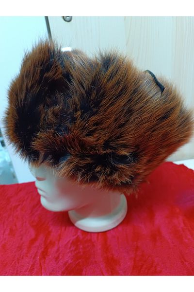 hoaryage Unisex Genuine Lamb Post Astragan Usanka Russian Heart Hat