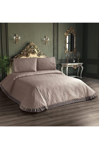 bursa çeyiz Micro Bedspread 3 Pieces - Micro Bedspread