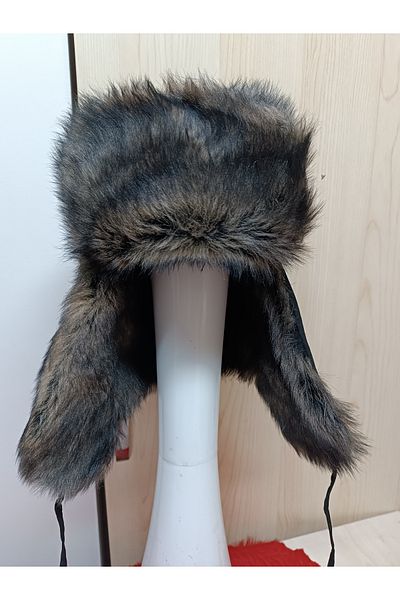 hoaryage УНИСЕКС ШАПКА ОТ ЕСТЕСТВЕНА АГНЕШКА КОЖА, АСТРАГАН, УСАНК, РУСКА КАЛПАЧКА