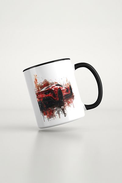 feinas Gamer Black Porcelain Mug