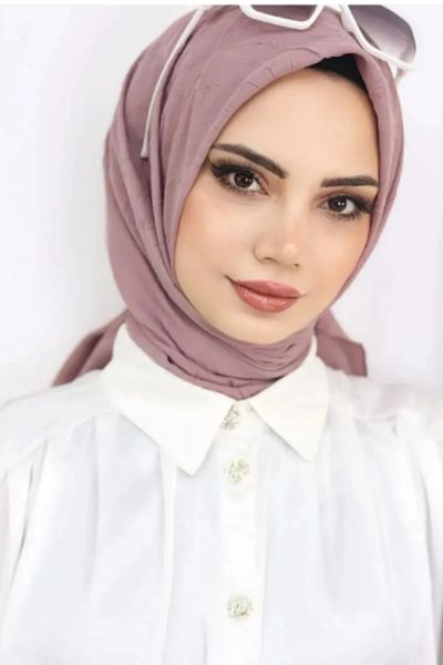 Melodi Scarf Eșarfă practică din bambus - Hijab trandafir deschis