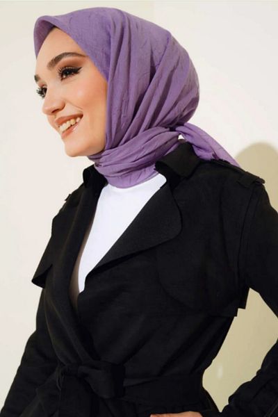 Melodi Scarf Eșarfă pentru femei Hijab practic din bambus violet