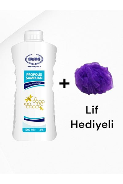 Ersağ Shampoo with Propolis (Normal-Dry Hair) 1000 ml - (with Fiber Gift)