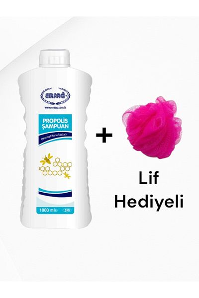 Ersağ Shampoo with Propolis (Normal-Dry Hair) 1000 ml - (with Fiber Gift)