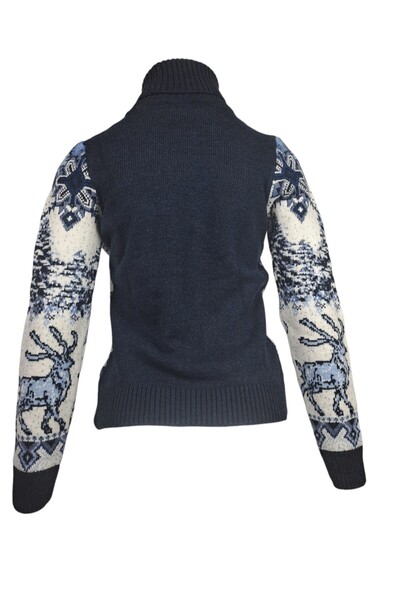 Pulltonic Kış Manzaralı Kadın Kaşmir Yün Kazak