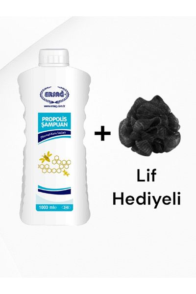 Ersağ Shampoo with Propolis (Normal-Dry Hair) 1000 ml - (with Fiber Gift)