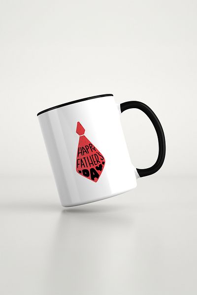 feinas Black Porcelain Mug - Father's Day