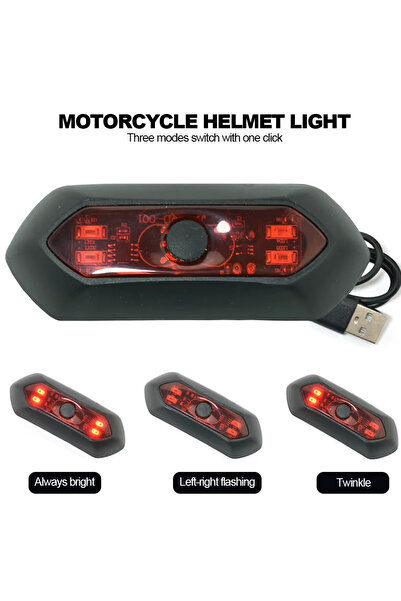 MotoExpress Motosiklet Kask Arkası İkaz Ledi