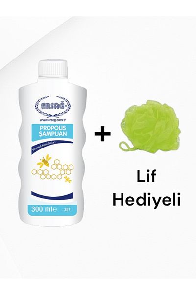 Ersağ Shampoo with Propolis (Normal-Dry Hair) 300 ml - (with Fiber Gift)