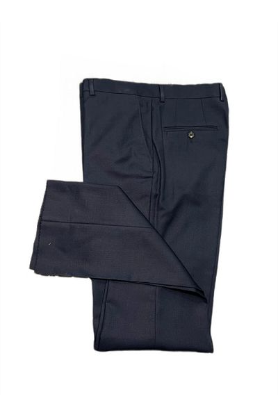 SÜVARİ Παντελόνι Navy Blue Dobby Regular Fit