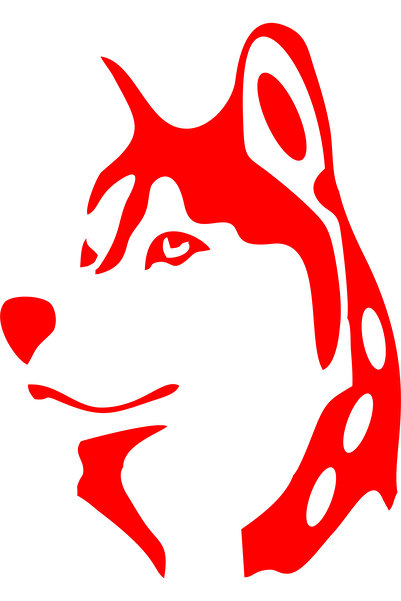 Birim Matbaa Single Wolf Car Sticker(14X19 cm)