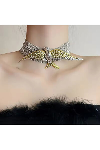 GAMZE قلادة من الفولاذ VIP ZIRCONTAŞ CHOKERS