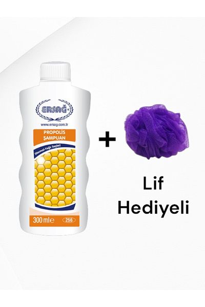 Ersağ Shampoo with Propolis (Normal-Oil Hair) 300 ml - (with Fiber Gift)