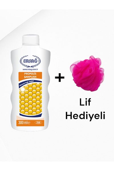 Ersağ Shampoo with Propolis (Normal-Oil Hair) 300 ml - (with Fiber Gift)