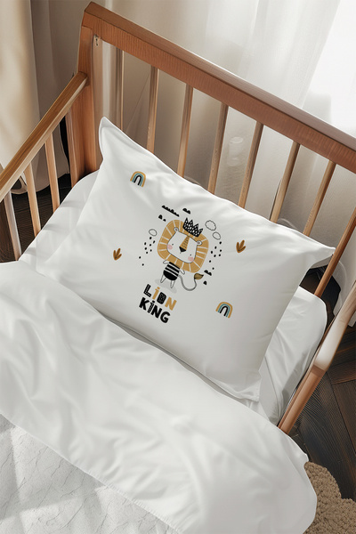 Talia Home 2 Pieces Lion King Patterned Pillow Case - Tlayk-198
