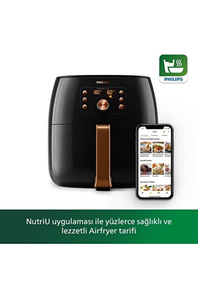 Philips 9000Seri Airfryer XXL Smart Sensing Fritöz 7.3 L Kapasite Philips Tür...