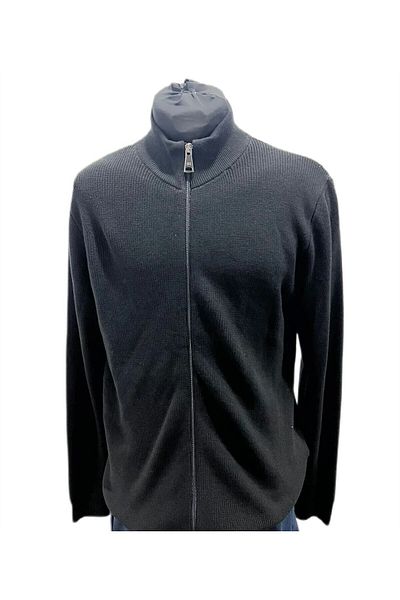 SÜVARİ Normal Mold Non-Pumping Fabric Half Fisher Collar Fitted Knit Cardigan