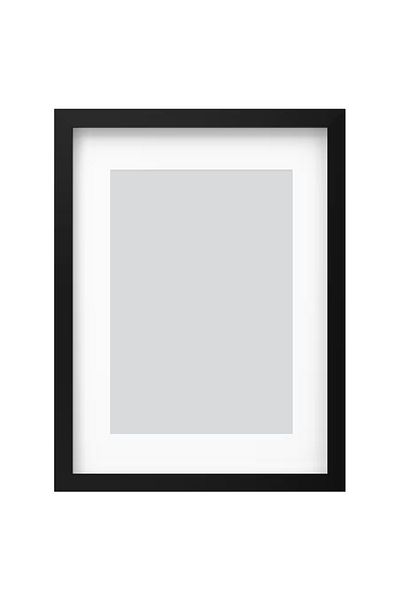 IKEA Ξύλινη κορνίζα φωτογραφιών RÖDALM Μαύρη A3 με πάσπλατο και βαθύ άκρο