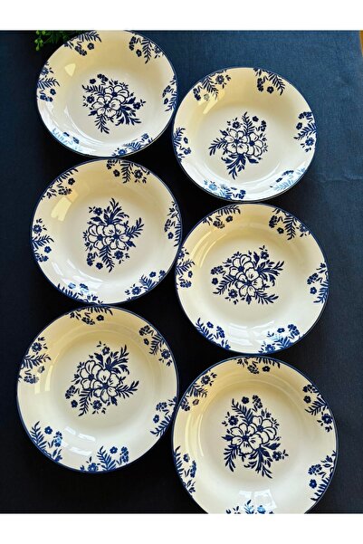 VENÜS HOME DECORATION Yasemin model 6 Adet Yemek Tabağı