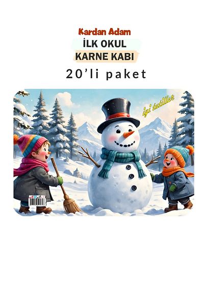 Kids Like Aras Snowman and Children's First School Karne Container Pack of 20