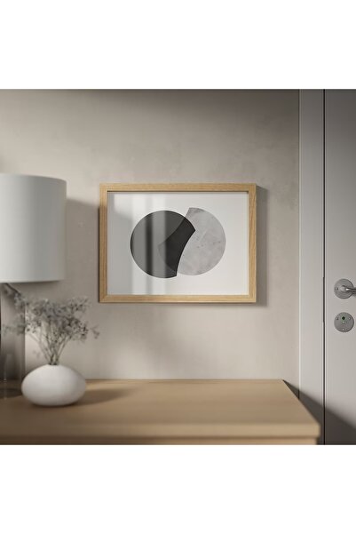 IKEA RÖDALM Meşe 30x40 A3 Ebat Kalın Kenarlı Paspartulu Derinlikli Ahşap Fotoğraf Resim Çerçevesi