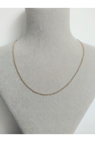 Alexis Carrel Steel Thin Ring Chain Necklace, Classic Necklace Chain, Ghost Chain