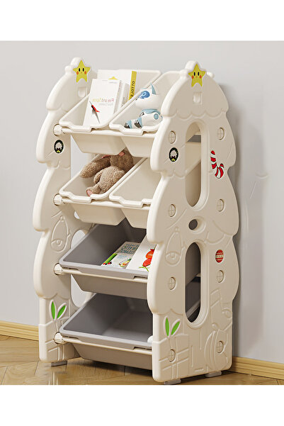 Fab N Funky رف تخزين الألعاب Fab N Funky Christmas Tree المكون من 4 طبقات، بز...