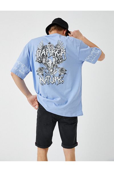 Koton Oversize Back Printed T-Shirt