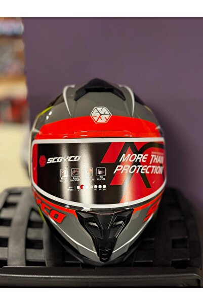 CRN FF-869 SHARK MOTORSİKLET KASKI  POLİMER ALAŞIMLI DOT-CE BELGELİ