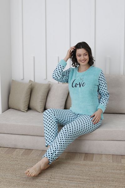 FAMES PİJAMA Uzunkol Personality Women's Pajama Set