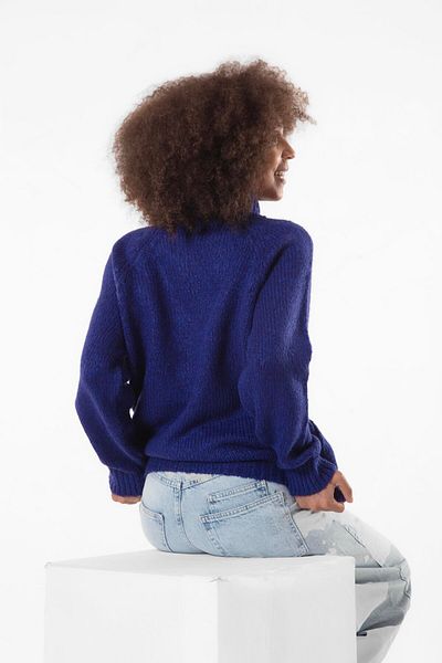 Figo Turtleneck Raglan Sleeve Ribbed Knitwear Sweater