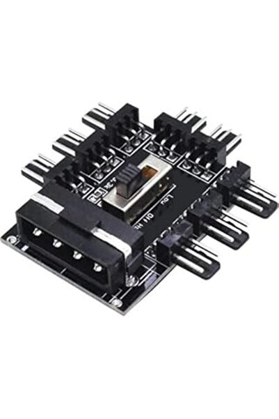 PrimeX Plus Primex Px-4336 3 Pin Input 8 Port Fan Multiplexer Card