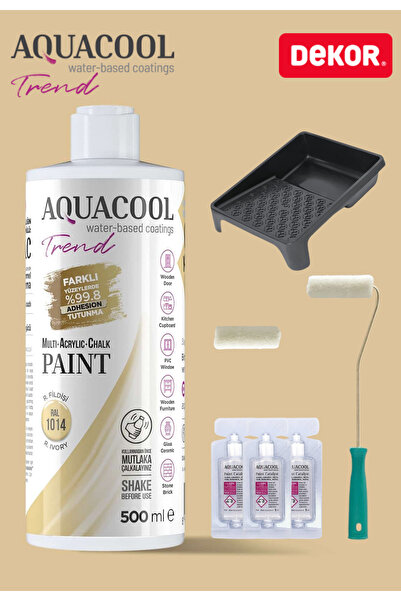 Aquacool Trend Su Bazlı Akrilik Hobi Boya 500 ml Rulo Katalizör Boyacı Tavası...