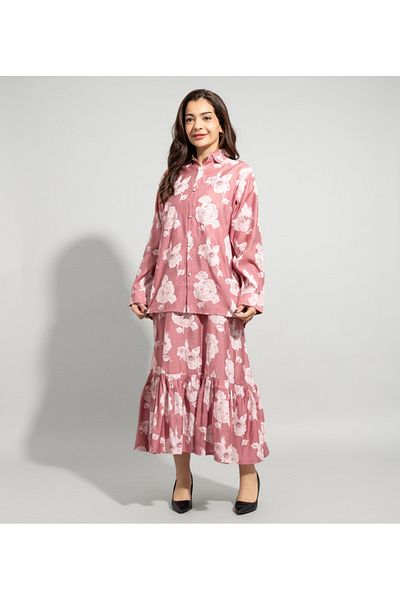 IKKXA Two-Piece Floral Dress Set