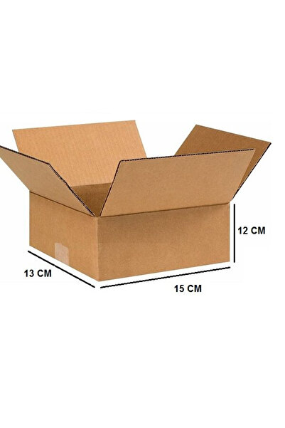 AMBALAJ MARKT Tek Oluklu Koli, Küçük Ürün Kutusu 15x13x12 Cm Esmer C Dalga 10...
