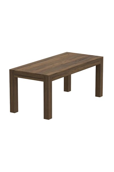 Mahmayi 8-Seater Wooden Dining Table for Kitchen, 180cm, Vintage Santa Fe Oak Finish