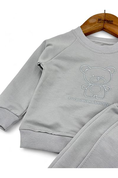 Ege Bebek Baby Boy Embroidered Trousers - Striped Presentation, Long Sleeve 3-18 Months Set