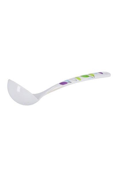 ROYALFORD Melamine Soup Spoons - Serving Spoon Soft Grip Long Handle