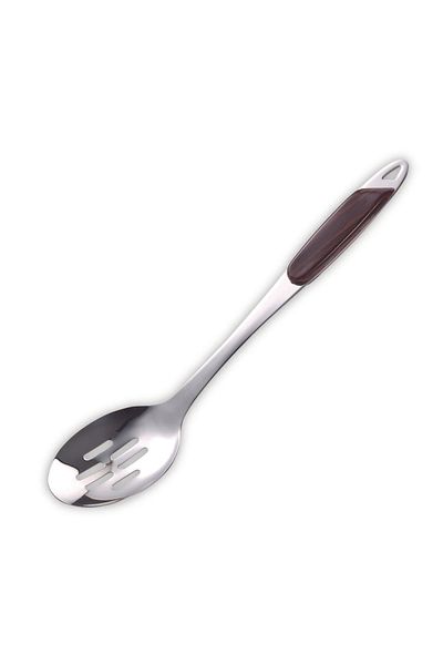 ROYALFORD Slotted Spoon, Shiny Stainless Steel Serving Spoon, Silver, 2-Piece Set RF2764-SP