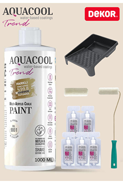 Aquacool Trend Aquacool Su Bazlı Akrilik Boya 1000 ml Rulo Katalizör Boyacı T...