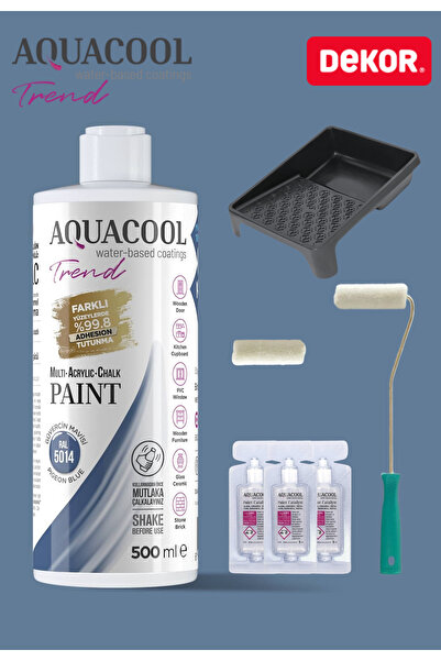 Aquacool Trend Su Bazlı Akrilik Hobi Boya 500 ml Rulo Katalizör Boyacı Tavası...