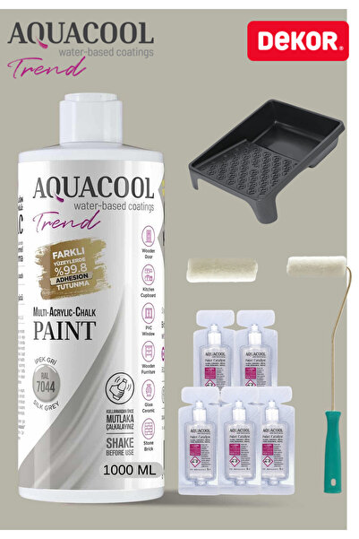 Aquacool Trend Su Bazlı Akrilik Hobi Boya 1000 ml Rulo Katalizör Boyacı Tavas...
